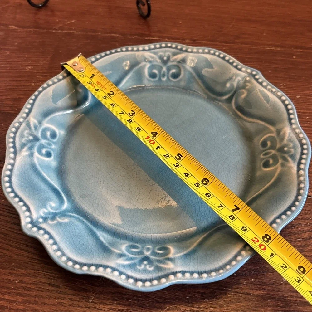 The Pioneer Woman‎ Stoneware Paige Denim Pattern Salad Plate 8